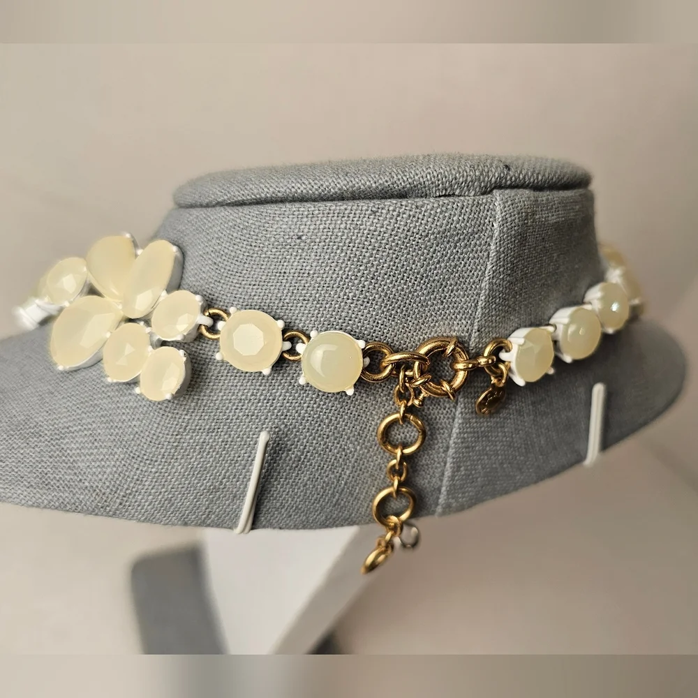 [J. CREW] Candy Gem Collection Opaque Cream◇Off White Translucent Stones